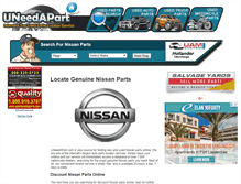 Tablet Screenshot of nissan-parts.uneedapart.com