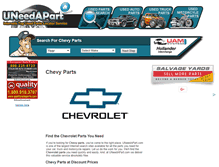 Tablet Screenshot of chevrolet-parts.uneedapart.com