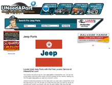 Tablet Screenshot of jeep-parts.uneedapart.com